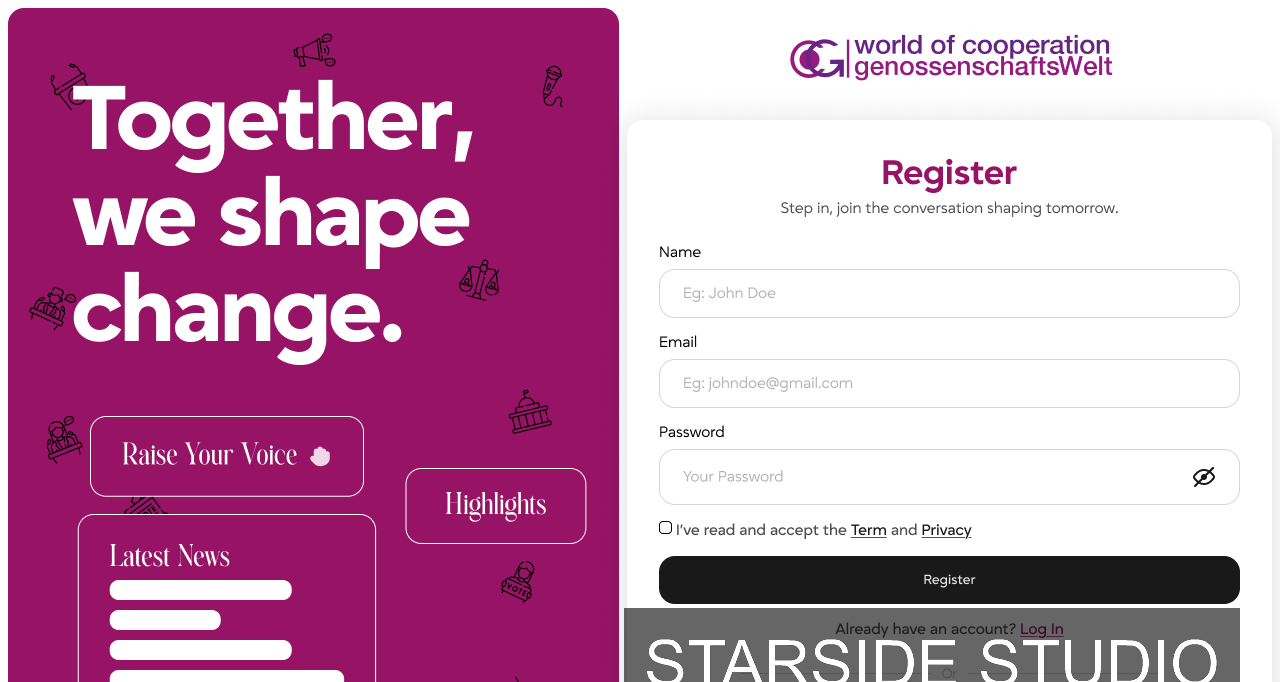 A news Platform for German Cooperatives desktop 5